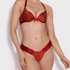 BORDELLE String Ajustable Webbed Rouge - Brigade Mondaine -BRIGADE MONDAINE Boutique ADJUSTABLE WEBBED THONG