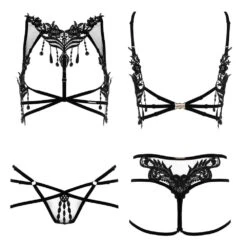 Asche Gold String Harnais Aurèle - Brigade Mondaine Paris 25 Asche Gold String Harnais Aurèle - Brigade Mondaine Paris -BRIGADE MONDAINE Boutique ASCHE GOLD AURELE SET LINGERIE