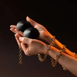 Asche Gold Cache-tétons Cuir - Brigade Mondaine Paris -BRIGADE MONDAINE Boutique ASCHE GOLD BLACK LEATHER NIPPIES 01