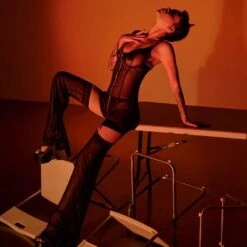 BAED STORIES Kitty Pop Catsuit Set- Brigade Mondaine -BRIGADE MONDAINE Boutique BAED STORIES CATSUIT KITTY POP 05