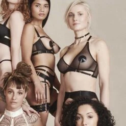 BORDELLE Soutien-gorge Croisé Art Deco - Brigade Mondaine -BRIGADE MONDAINE Boutique BORDELLE ART DECO Mesh Wrap Bra 03