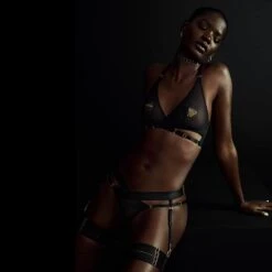 BORDELLE Tomoe Culotte Harnais - Brigade Mondaine -BRIGADE MONDAINE Boutique BORDELLE ART DECO Mesh Wrap Bra 06 1