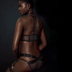 BORDELLE Soutien-gorge Croisé Art Deco - Brigade Mondaine -BRIGADE MONDAINE Boutique BORDELLE ART DECO Mesh Wrap Bra 07