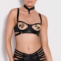 BORDELLE Soutien-gorge Gia - Brigade Mondaine -BRIGADE MONDAINE Boutique BORDELLE ASOBI COLLAR BLACK 03