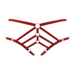 BORDELLE Culotte Ouverte Art Deco Rouge - Brigade Mondaine