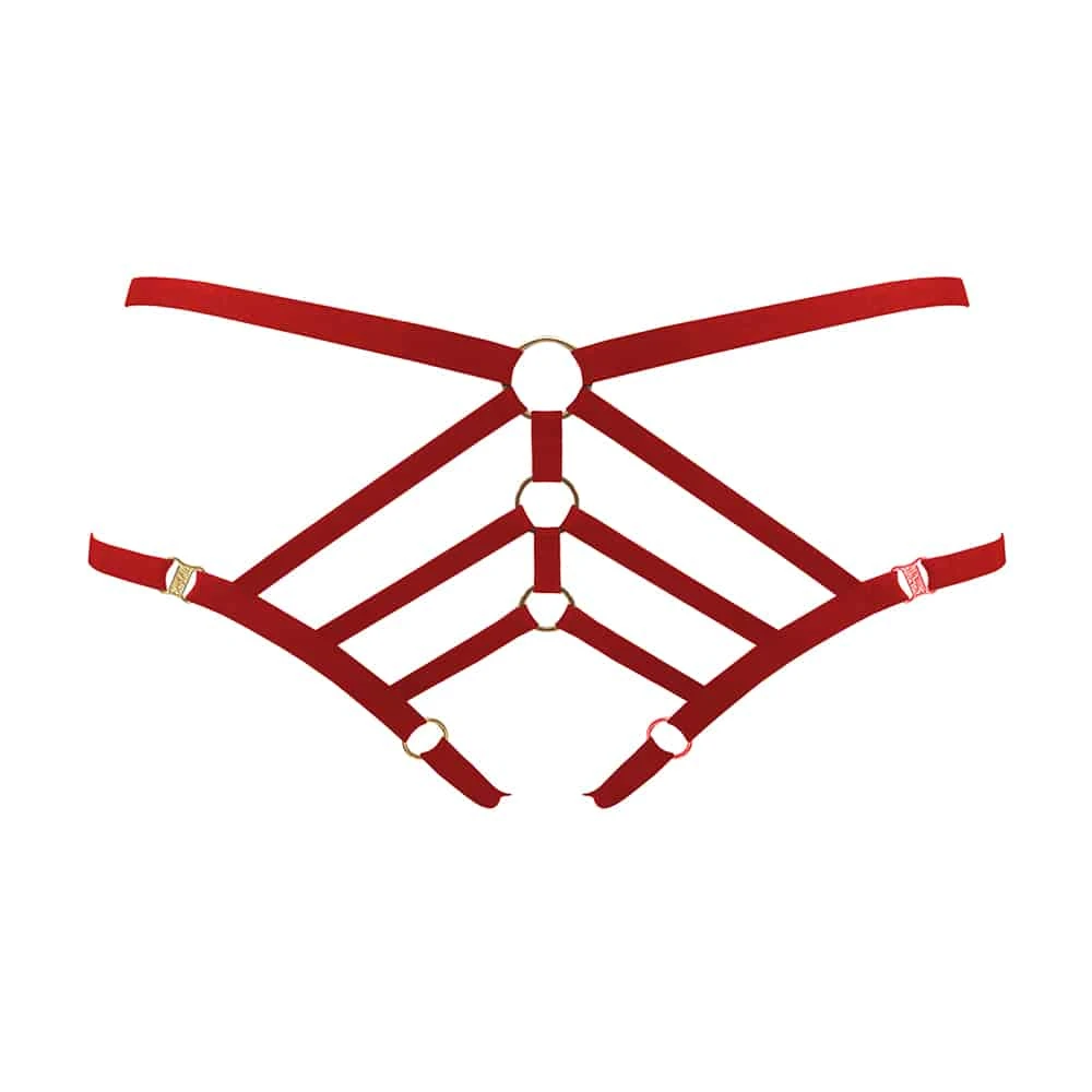 BORDELLE Culotte Ouverte Art Deco Rouge - Brigade Mondaine 3 BORDELLE Culotte Ouverte Art Deco Rouge - Brigade Mondaine