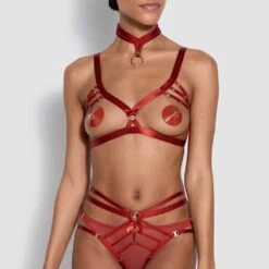 BORDELLE SignatureSoutien-gorge Ouvert Bondage-Belle Rubis - Brigade Mondaine Le Luxe Érotique 11 BORDELLE SignatureSoutien-gorge Ouvert Bondage-Belle Rubis - Brigade Mondaine Le Luxe Érotique -BRIGADE MONDAINE Boutique BORDELLE BONDAGE BELLE FRAME BRA 2