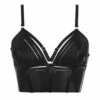 BORDELLE Bondage-Belle Crop Top Noir - Brigade Mondaine -BRIGADE MONDAINE Boutique BORDELLE Bondage Belle Crop Top Black 05