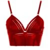 BORDELLE Bondage-Belle Crop Top - Brigade Mondaine 2 BORDELLE Bondage-Belle Crop Top - Brigade Mondaine -BRIGADE MONDAINE Boutique BORDELLE Bondage Belle Crop Top Red 01