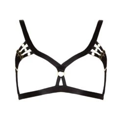 BORDELLE SignatureSoutien-gorge Ouvert Bondage-Belle Noir - Brigade Mondaine Le Luxe Érotique
