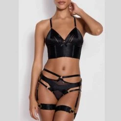 BORDELLE Signature Culotte Harnais Noir - Brigade Mondaine -BRIGADE MONDAINE Boutique BORDELLE Bondage harness brief black 03 1