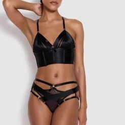 BORDELLE Signature Culotte Harnais Noir - Brigade Mondaine -BRIGADE MONDAINE Boutique BORDELLE Bondage harness brief black 05 1
