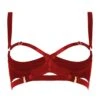 BORDELLE Soutien-gorge Gia Rouge - Brigade Mondaine -BRIGADE MONDAINE Boutique BORDELLE GIA Shelf Bra Ruby 01
