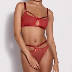 Brigade Mondaine - BORDELLE Signature <br /><strong> String Harnais Rouge </strong> -BRIGADE MONDAINE Boutique BORDELLE HARNESS THONG 5