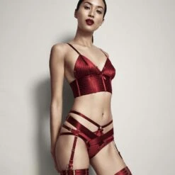 BORDELLE Signature Culotte Harnais Rouge - Brigade Mondaine -BRIGADE MONDAINE Boutique BORDELLE Harness Brief Red 01