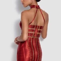 BORDELLE Signature Minerva Bustier Rubis - Brigade Mondaine 16 BORDELLE Signature Minerva Bustier Rubis - Brigade Mondaine -BRIGADE MONDAINE Boutique BORDELLE MINERVA BRA BURNT RED 01