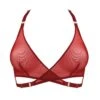 BORDELLE Soutien-gorge Croisé Art Deco - Brigade Mondaine 2 BORDELLE Soutien-gorge Croisé Art Deco - Brigade Mondaine -BRIGADE MONDAINE Boutique BORDELLE SIGNATURE Art Deco Soft Mesh Wrap Bra Burnt Red 01
