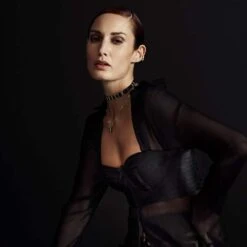 BORDELLE Signature Minerva Bustier Noir - Brigade Mondaine -BRIGADE MONDAINE Boutique BORDELLE STRAP CHOKER BLACK