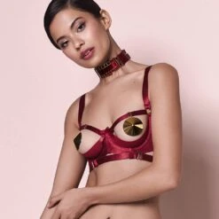 BORDELLE Soutien-gorge Gia Rouge - Brigade Mondaine 14 BORDELLE Soutien-gorge Gia Rouge - Brigade Mondaine -BRIGADE MONDAINE Boutique BORDELLE Signature Burnt Red 07
