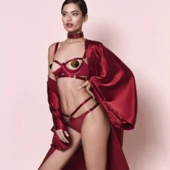 BORDELLE Soutien-gorge Gia Rouge - Brigade Mondaine 15 BORDELLE Soutien-gorge Gia Rouge - Brigade Mondaine -BRIGADE MONDAINE Boutique BORDELLE Signature Burnt Red 10