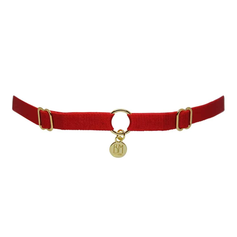 Brigade Mondaine - BRIGADE MONDAINE Signature <br /><strong> Collier O Bondage Rouge </strong> 3 Brigade Mondaine - BRIGADE MONDAINE Signature <br /><strong> Collier O Bondage Rouge </strong>