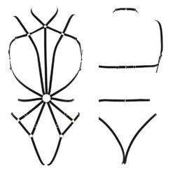 COUTURE DE NUIT Eva Playsuit Noir - Brigade Mondaine