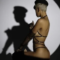 COUTURE DE NUIT Gia Playsuit Noir - Brigade Mondaine 17 COUTURE DE NUIT Gia Playsuit Noir - Brigade Mondaine -BRIGADE MONDAINE Boutique COUTURE DE NUIT GIA Playsuit Black 10