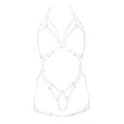 Brigade Mondaine - COUTURE DE NUIT <br /><strong> Grace Playsuit Exclusive Blanc </strong>