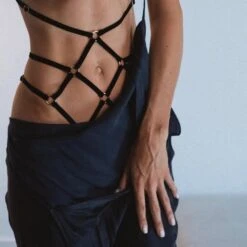 Brigade Mondaine - COUTURE DE NUIT <br /><strong> Indigo Playsuit Black </strong> -BRIGADE MONDAINE Boutique COUTURE DE NUIT INDIGO BLACK 12