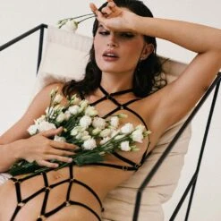 Brigade Mondaine - COUTURE DE NUIT <br /><strong> Indigo Playsuit Black </strong> -BRIGADE MONDAINE Boutique COUTURE DE NUIT INDIGO BLACK 19