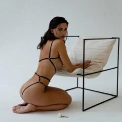 COUTURE DE NUIT Signature Vera Playsuit Noir -BRIGADE MONDAINE Boutique COUTURE DE NUIT Vera Black 23