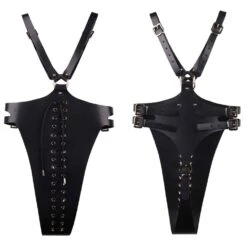 ELIF DOMANIC Bodysuit Cuir - Brigade Mondaine Paris