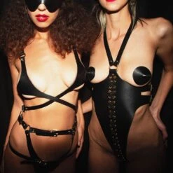 ELIF DOMANICPasties Spike En Cuir - Brigade Mondaine -BRIGADE MONDAINE Boutique ELIF DOMANIC BOUDOIR Luxury Bondage Accessories 06 1