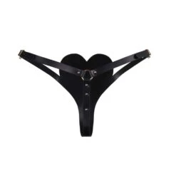 String Bondage Cuir ELIF DOMANIC - Brigade Mondaine Paris -BRIGADE MONDAINE Boutique ELIF DOMANIC HEART SHAPED THONG 02