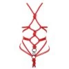 FIGURE OF A <br /><strong> Harnais Corps Self-Tie Rouge </strong> - Brigade Mondaine Le Luxe Érotique -BRIGADE MONDAINE Boutique FIGURE OF A SELF TIE FULL BODY HARNESS RED 00