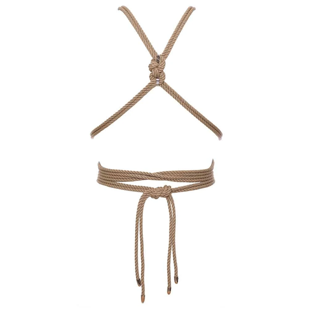 Brigade Mondaine - FIGURE OF A <br /><strong> Torso Harnais Self-Tie Beige </strong> 5 Brigade Mondaine - FIGURE OF A <br /><strong> Torso Harnais Self-Tie Beige </strong> – Image 3