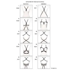 Brigade Mondaine - FIGURE OF A <br /><strong> Torso Harnais Self-Tie Marine </strong> 9 Brigade Mondaine - FIGURE OF A <br /><strong> Torso Harnais Self-Tie Marine </strong> -BRIGADE MONDAINE Boutique FIGURE OF A TORSO HARNESS BLACK 05 3