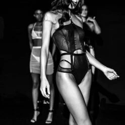 Gonzales Corset Soie Caravasar - Brigade Mondaine Lingerie -BRIGADE MONDAINE Boutique GONZALES ASPIC SOFT CORSETTE CULOTTE BLACK 05