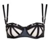 GONZALES Affaires Soutien-gorge Domenica Noir -BRIGADE MONDAINE Boutique GONZALES Domenica Cage Bra 01