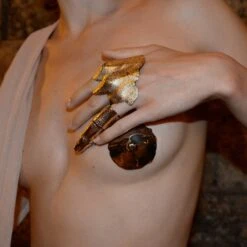 INCARNEM By Marine Billet Nippies - Brigade Mondaine -BRIGADE MONDAINE Boutique INCARNEM MARINE BILLET Nippies Anatomy Gold 12