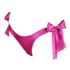 Kaimin Electra Culotte Soie - Brigade Mondaine Paris -BRIGADE MONDAINE Boutique SLFF KAIMIN ELECTRA BOW SILK THONG PINK 02