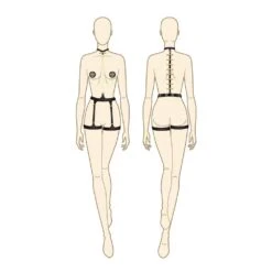 Brigade Mondaine - UPKO <br /><strong> Ensemble Bondage 7 Pièces Butterfly Effect</strong> -BRIGADE MONDAINE Boutique UPKO Bondage Butterfly Effect 22